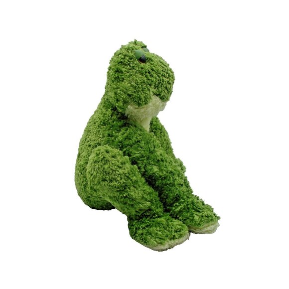 Green Frog Plush Froggle Woggle w/ Rattle Animal Stuffed Toy First and Main Vtg - Picture 4 of 9